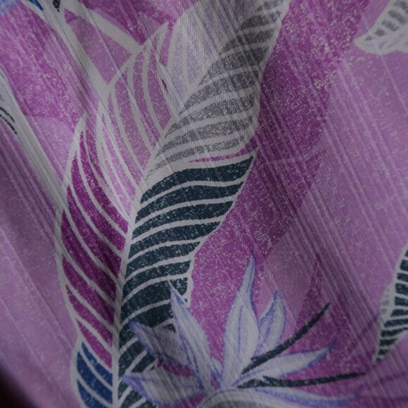 Tommy Bahama IslandZone Lavender Bird of Paradise Silk Camp Shirt (XXL) 🌴 - Picture 6 of 8